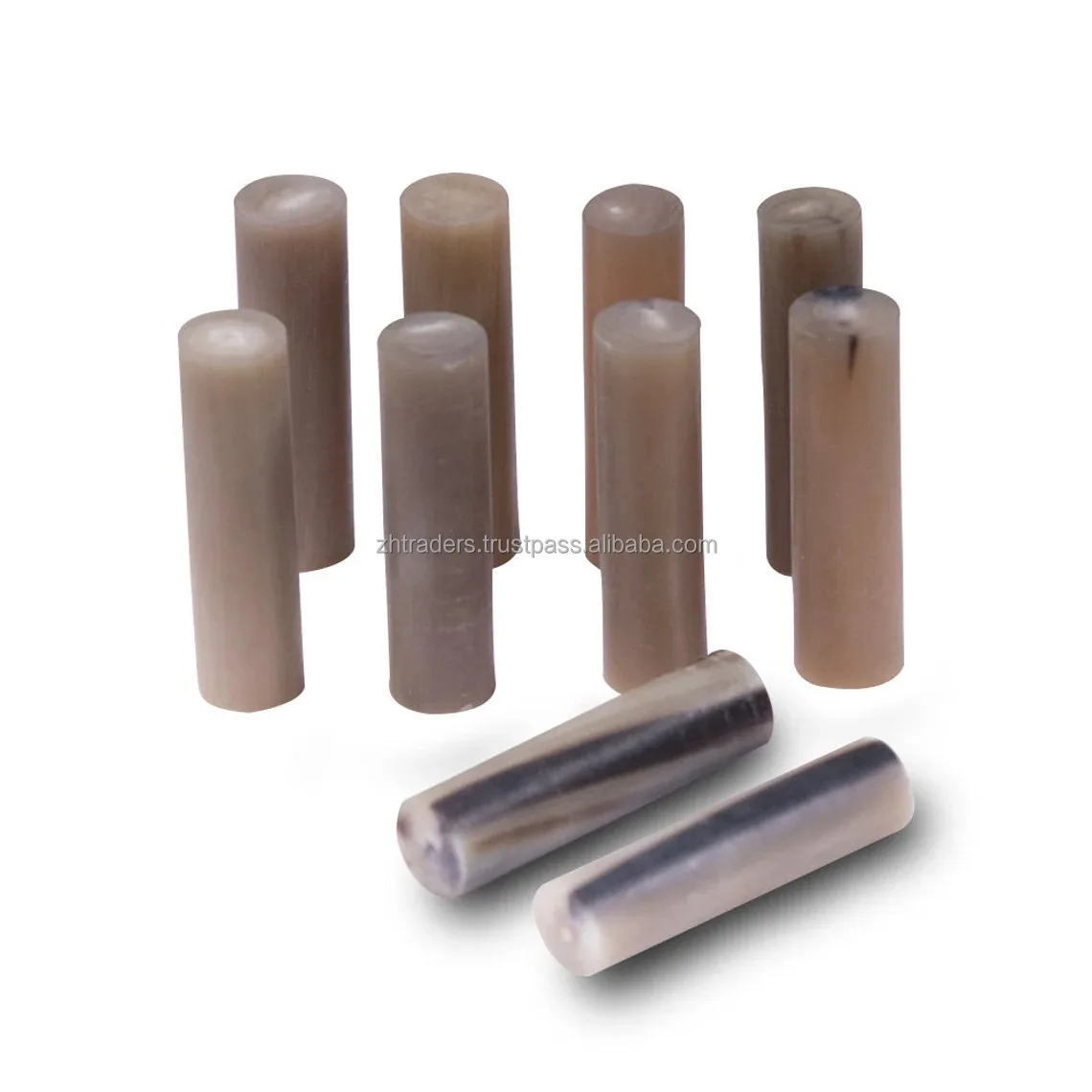 High Quality Handle Roll Buffalo and Ox Horn Solid Roll Best Quality Polished Horn Tips Natural Horn Roll for Making Handle