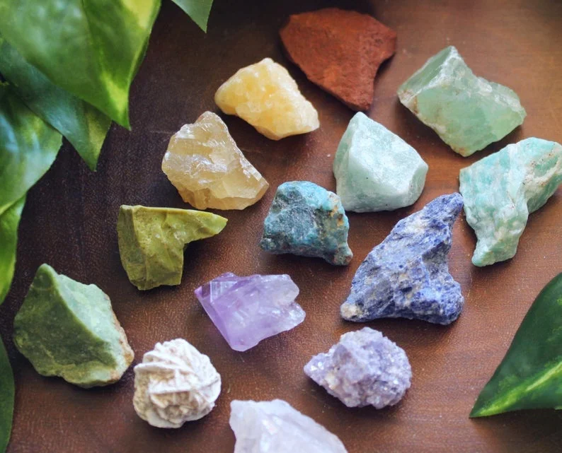 Rough Stone Set : Meditation Rough Stone Sets : Healing Kit