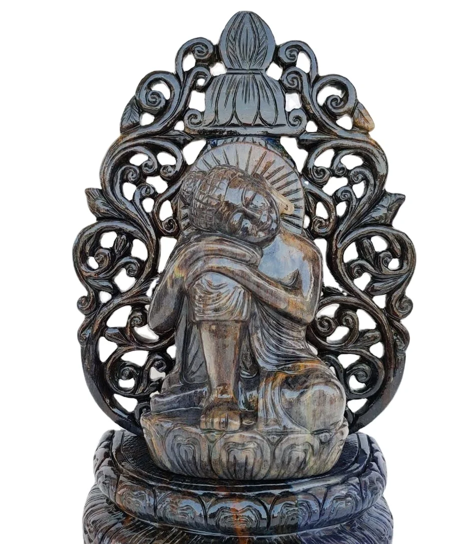 Top Quality Hot Selling Buy Top Quality Blue Aventurine Buddha Carving Sculpture Hand Carved Statue Figurine