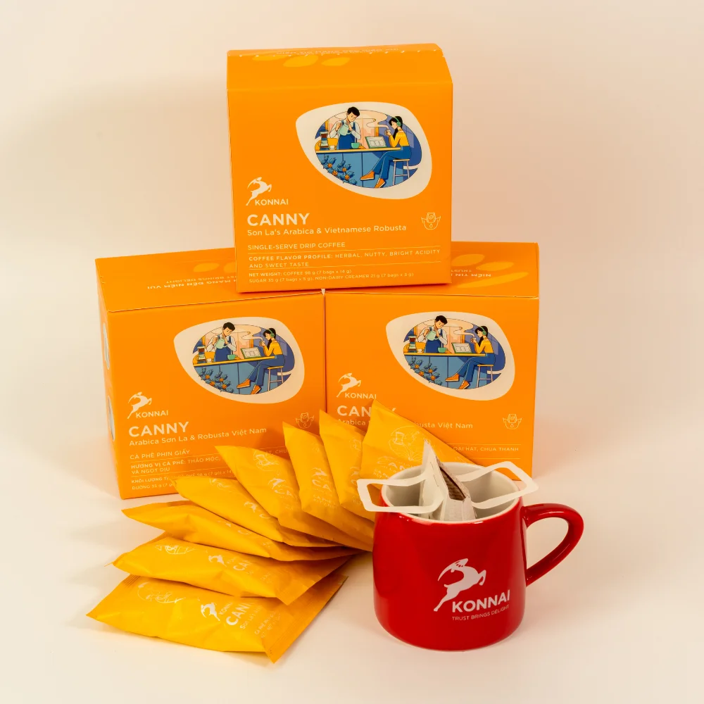 Vietnamese coffee - Blend arabica & Robusta Single serve drip filter bag coffee with new identity images