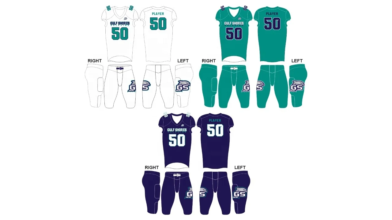 Wholesale custom American football uniform High Quality American football wear American Football Club JERSEY sublimated design