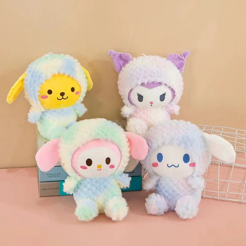 Cartoon Anime Cute Plush Sanrioed Kuromi Melody Cat PC Dog Hello KT Multi Colors Pendant Stuffed Animals Plush Toys