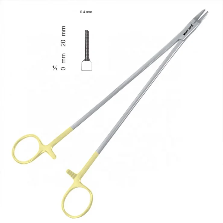 Crile Wood TC держатели игл из нержавеющей стали полузолотые хирургические медицинские щипцы с личной лабораторией