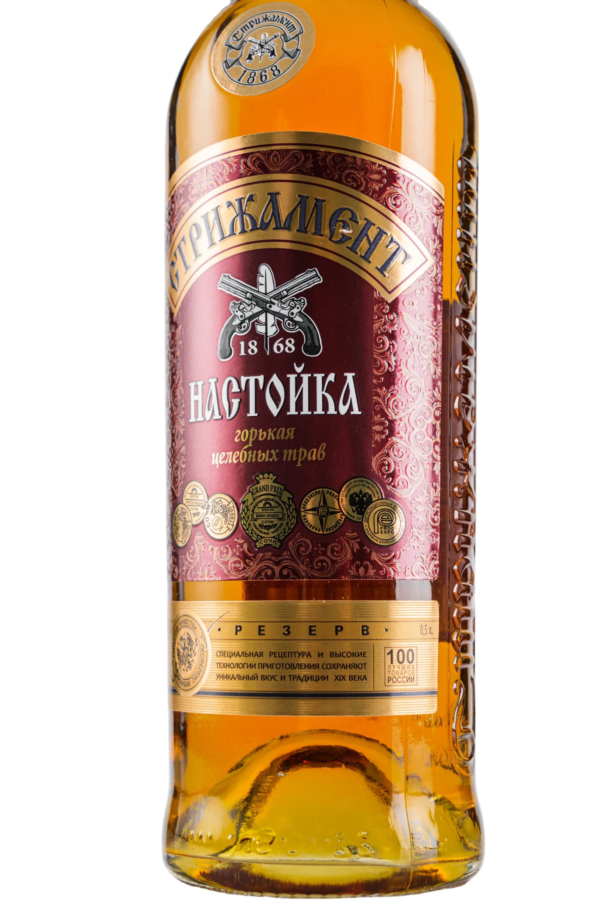 Настойка Strizhament 0 5L. 40% alc.vol.
