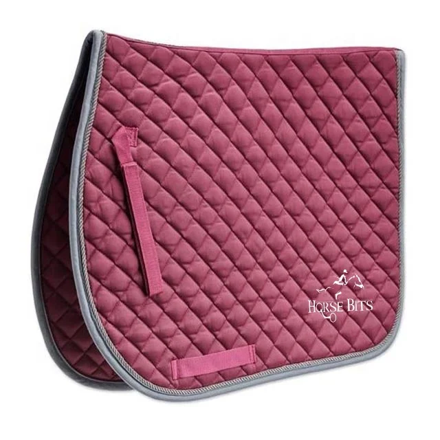 SPARKLE FABRIC SADDLE PAD HORSE Glitter Comfort Saddle Pad with CRYSTAL Cotton Customize Embroidery LOGO Time Color Lining Size