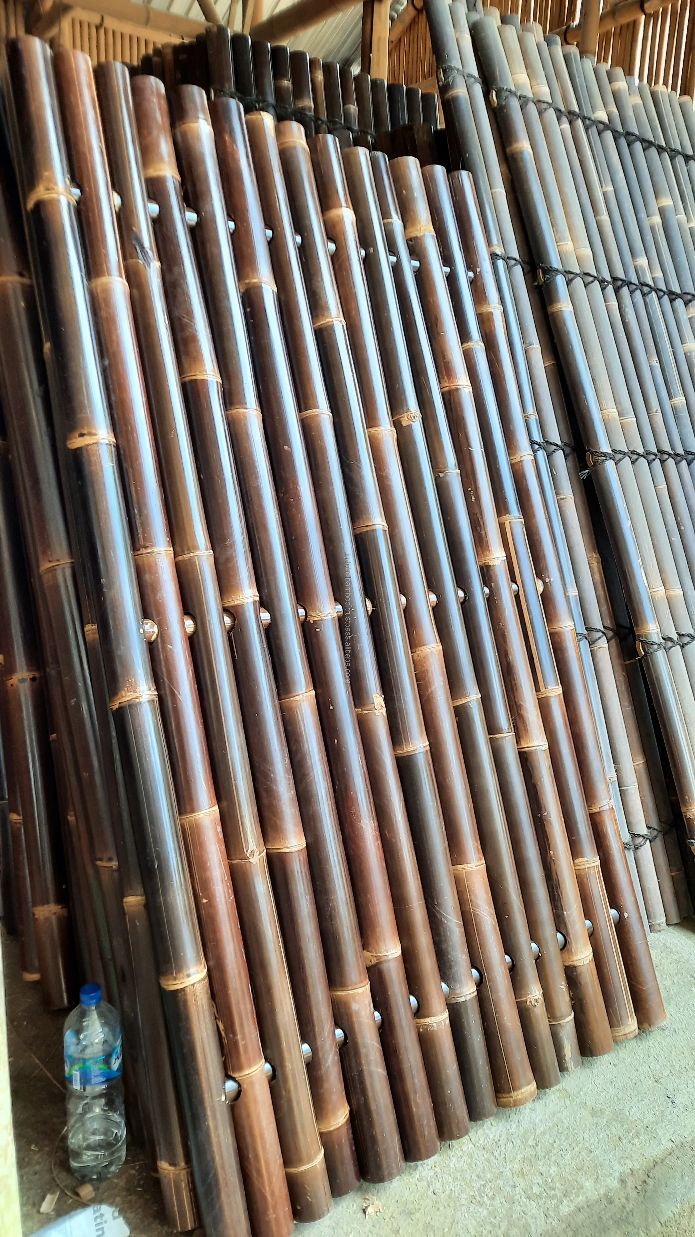 SALE Black Bamboo Fence Full Round High Quality 200x100cm