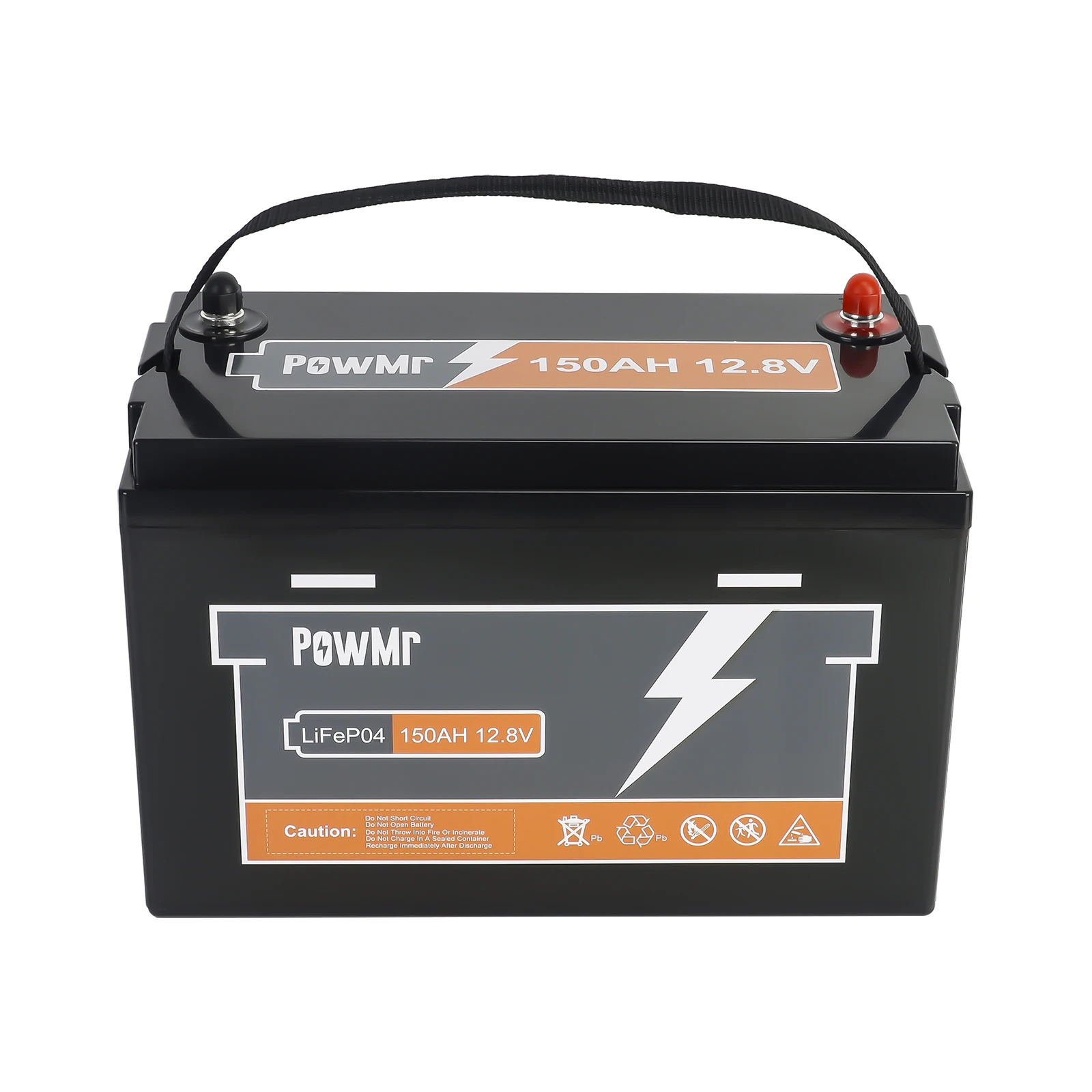 Аккумулятор PowMr 100Ah 150Ah 200Ah 300Ah LiFePO4 для хранения энергии IP65 12 8 V литий-ионный аккумулятор
