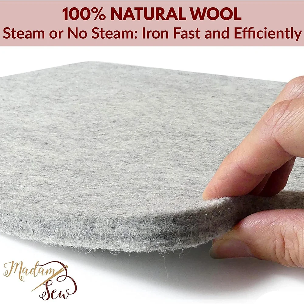 Upin 17x24in Wool Ironing Mat for Quilters Pressing Table Crafting Quilt Ironing Pad