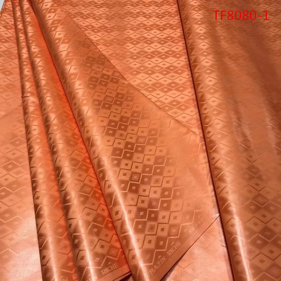 New arrived Bazin fabric 140 cm brocade fabric glossy african bazin 5 yards for party