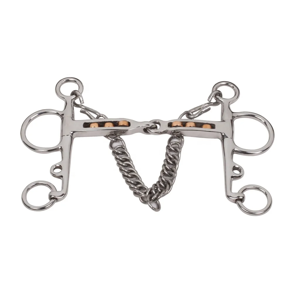 Double Broken Pelham 14mm Horse Bits Equestrian Equine Equipment