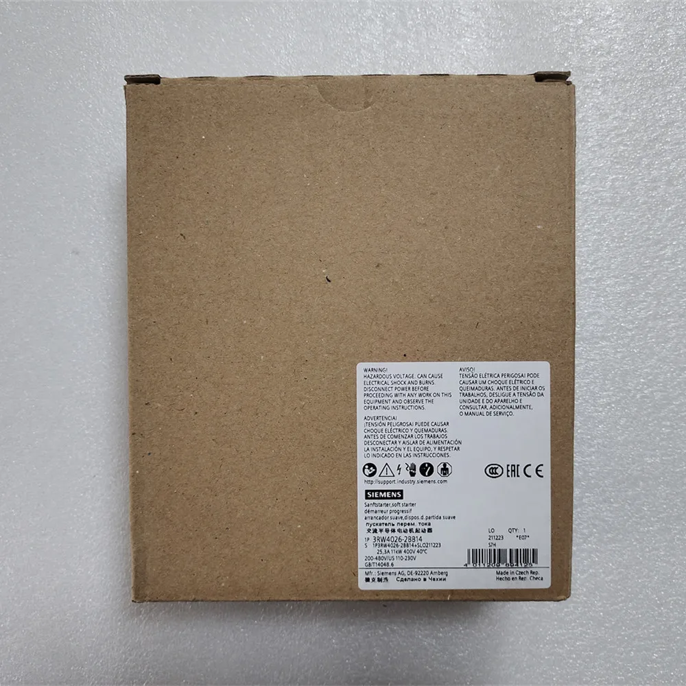 Новый мягкий стартер Siemens 3RW4026-1BB04 Sirius