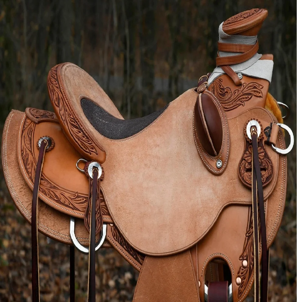 New Arrival Ranch Roping Horse Wade Saddle Premium Genuine Leather