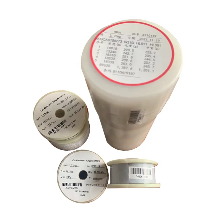 Soft tungsten wire product price Protection easy to use tungsten wire 25 micron 99.95% high quality tungsten wire