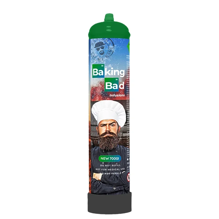 Professional Bulk Exporter Selling Best Kitchen and Catering Use 700g Baking Bad Whipped Cream Charger Cylinder at Best Price