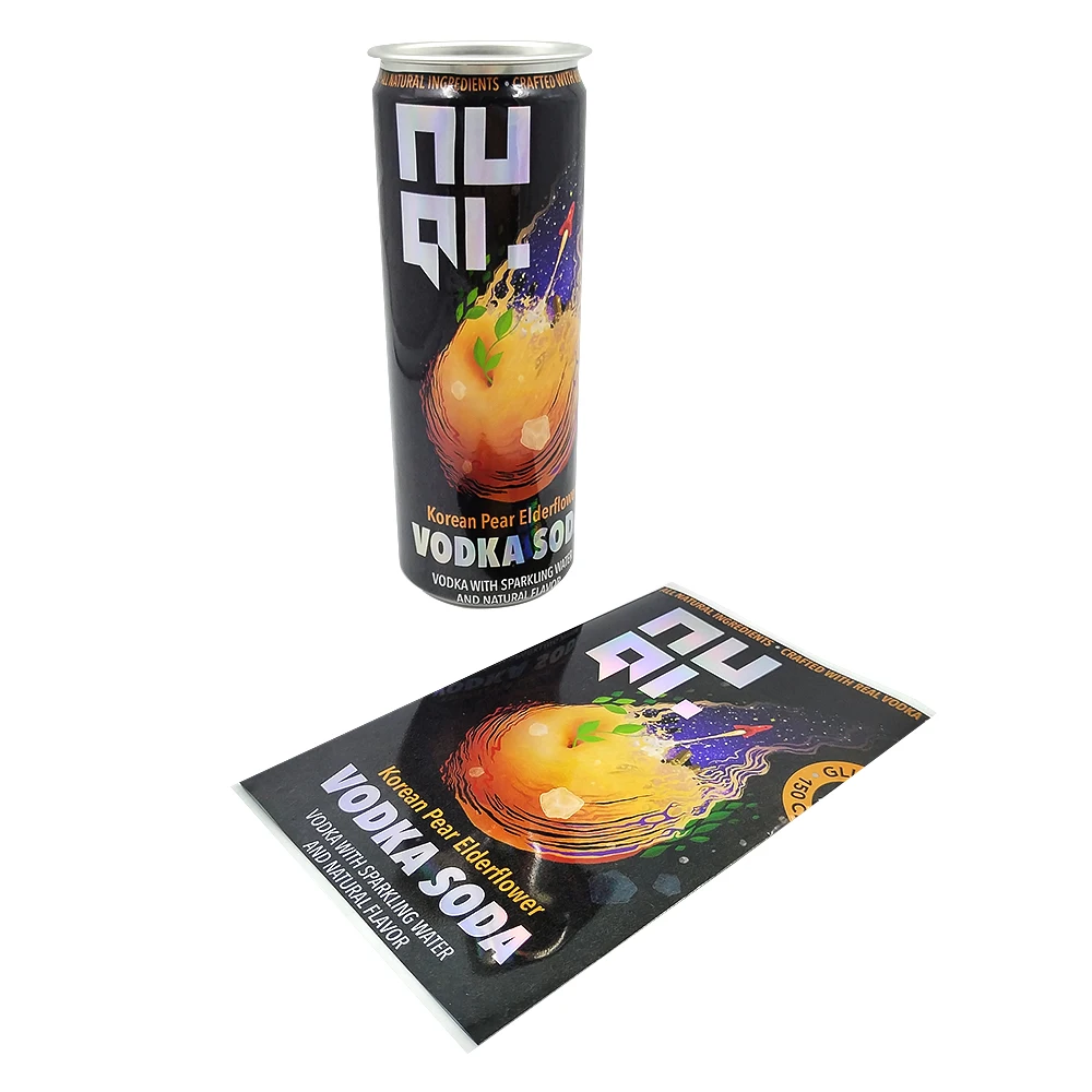 PET PVC OPS  Aluminum can shrink label  beer bottle shrink sleeve plastic sleeve for bottle