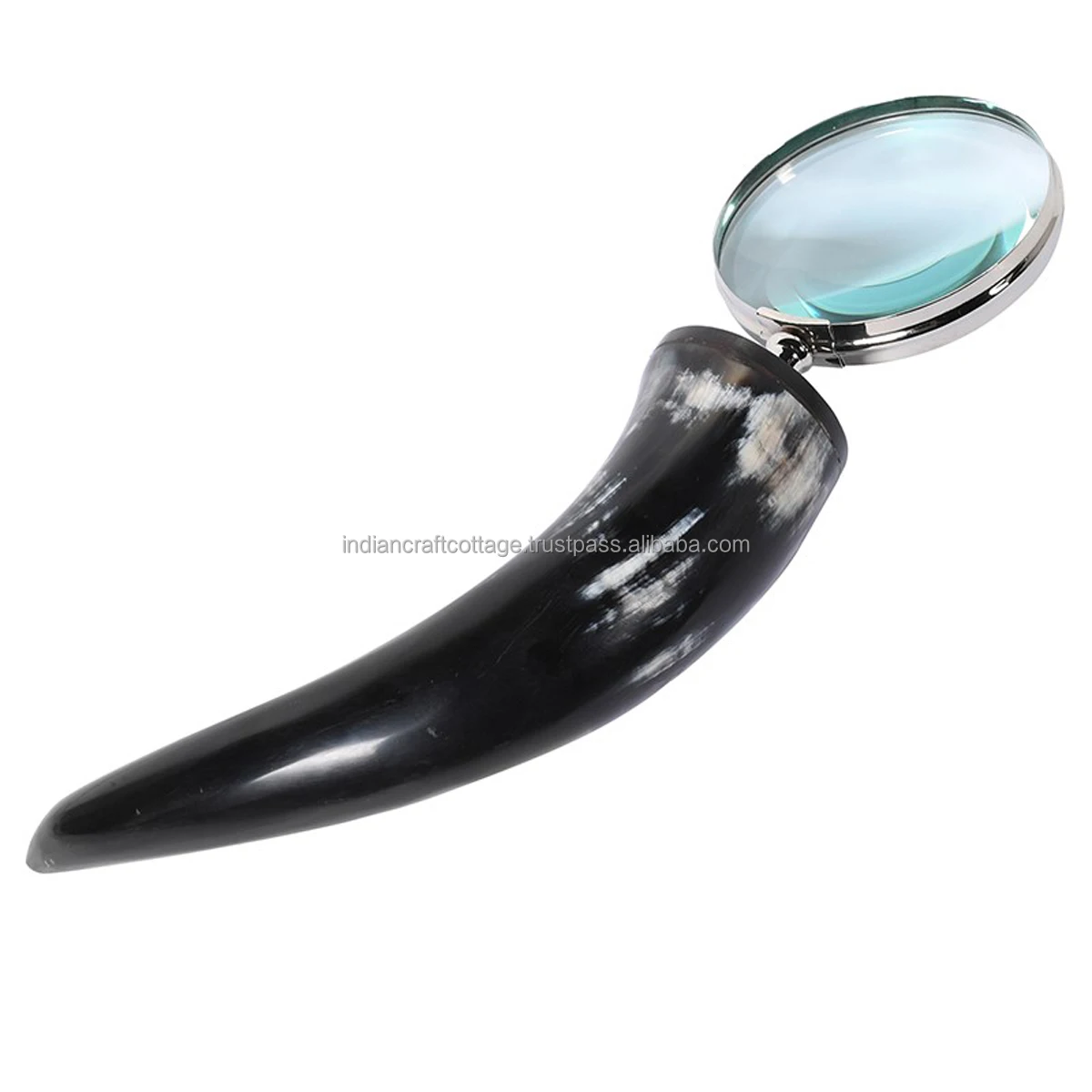 Got Horn Handle Magnifying Glass / Real Horn Magnifying Glass / Magnifying Glass with antique Handle