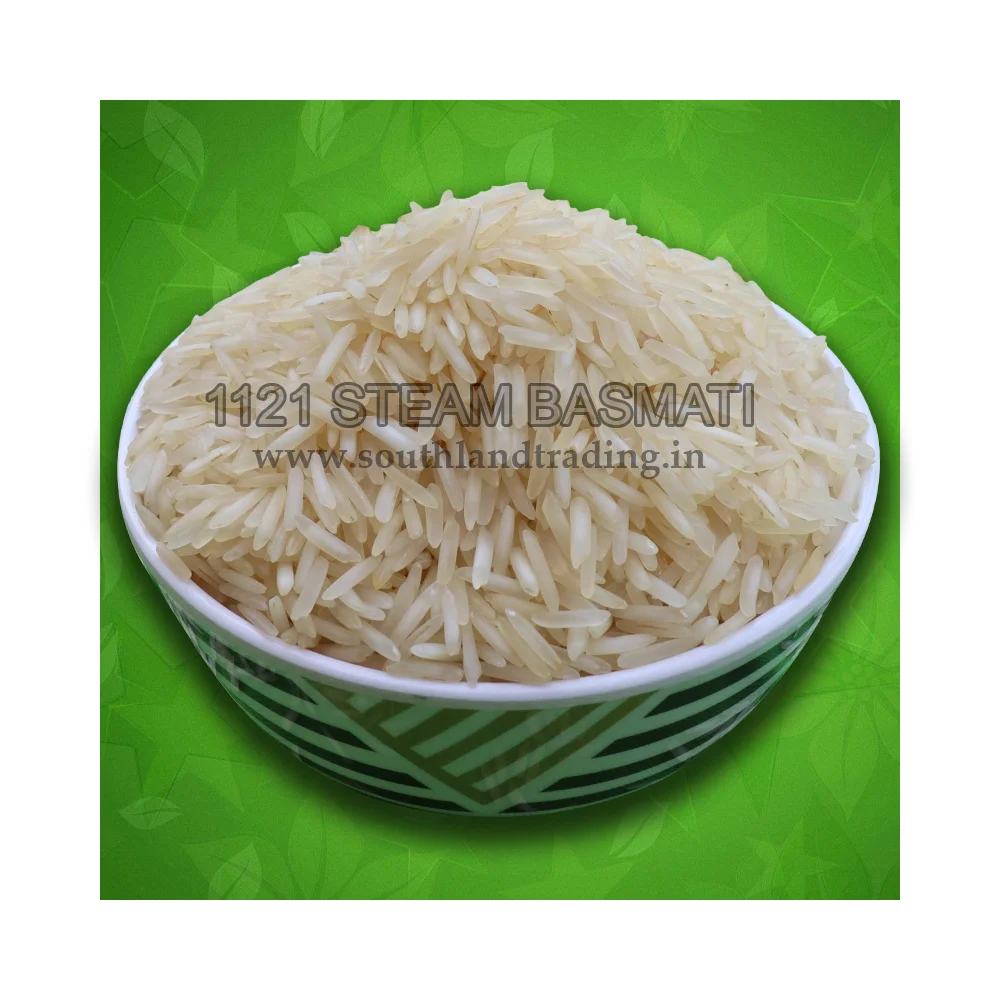 Premium Quality Long Grain 1121 Steam Basmati Rice Riz Riso Arroz