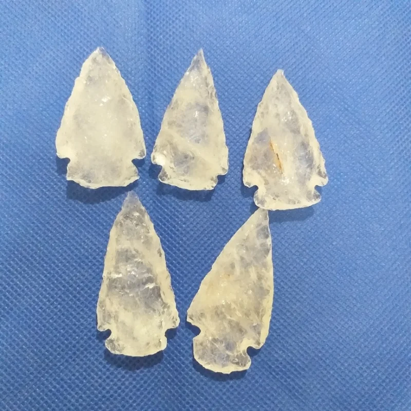 Natural Crystal Quartz 2 Inches Arrowheads Crystal Crafts Natural Stones Reiki Rocks Jade Minerals Feng Shui Crystal Arrowheads