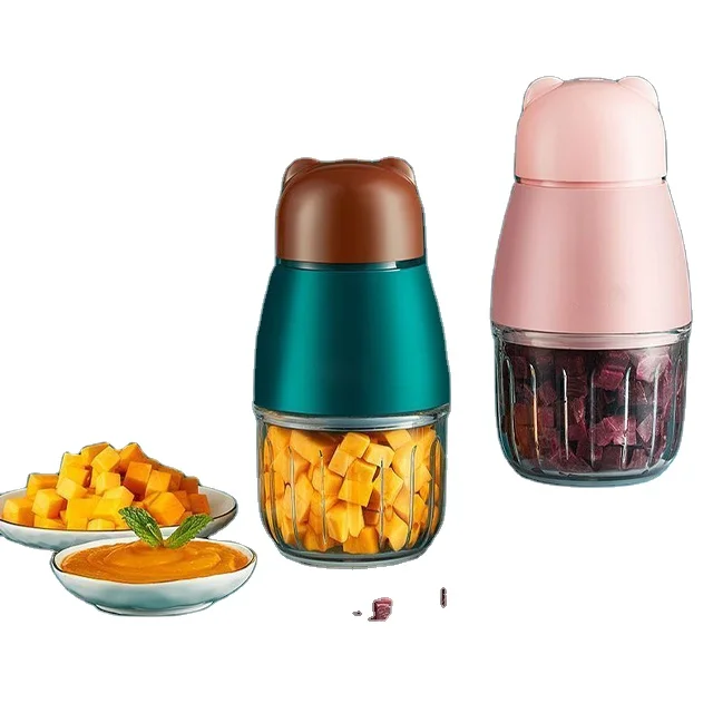 Mini Portable Food Manual Blender Mixer Baby Food Juicer Vegetable Fruit Garlic Salad Kitchen Home Appliances