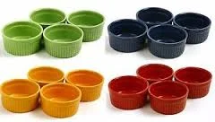 
Ceramic Bakeware Souffle Dishes Creme Brulee Dish Baking Cup Porcelain Ramekin And Ice Cream 
