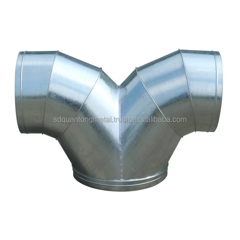 Tinplate ventilation duct galvanized angle iron flange duct,  fire smoke exhaust duct processing factory