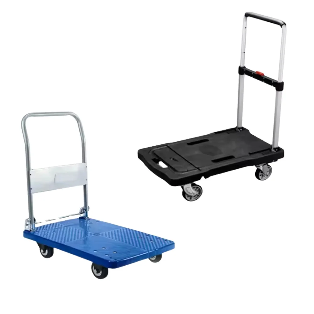 Industrial Grade 500kg Platform Trolley High Quality Steel for Heavy Load and Secure Transport steel platform trolley