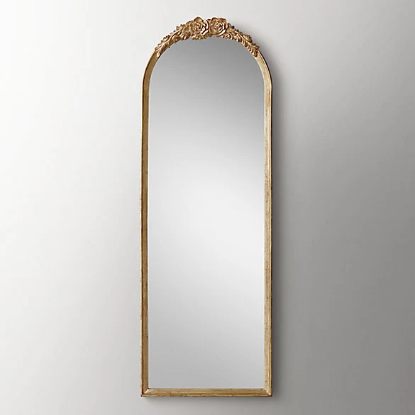 French Antique Rose Carved Mirror with Various Sizes Wall Mounted Mirror Bedroom Living room Fireplace Entrance decor Gold Wood