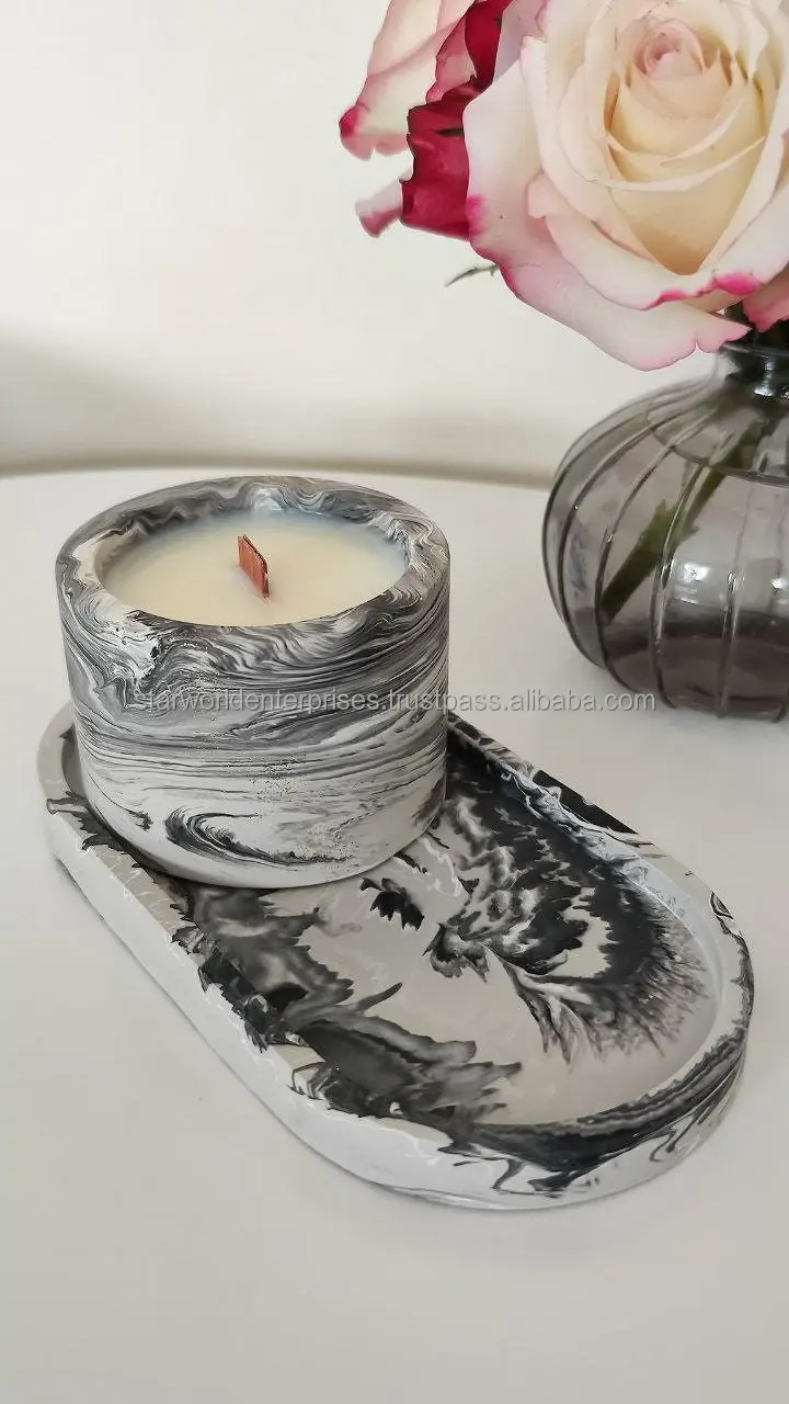 Magnesia Crafts Agate Candle Stand