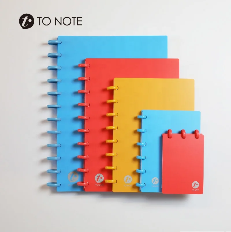 Pre-punched Mushroom Hole PVC Notebook Planner Cover DIY Notebook