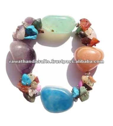 Agate Stone Beads Bracelets Jewelry natural stone fashion Artificial costume Indian handmade Handcrafts jewellery wholesaler