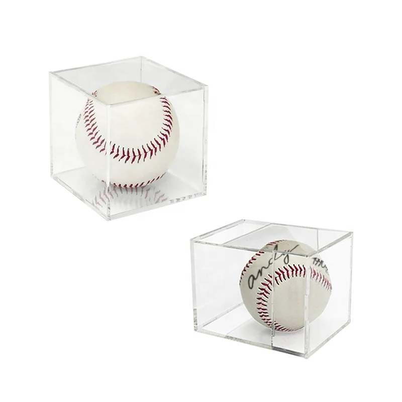 Clear Plexiglass Baseball Display Showcase Cabinet Display Clear Acrylic Box