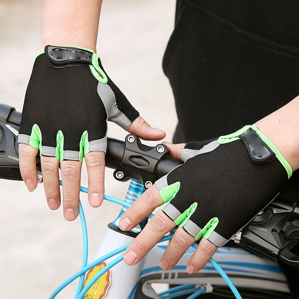 Cycling Gloves Half Finger Shockproof Breathable MTB Road Bicycle Glove Bike Equipment Men Women Motorcycle Gloves