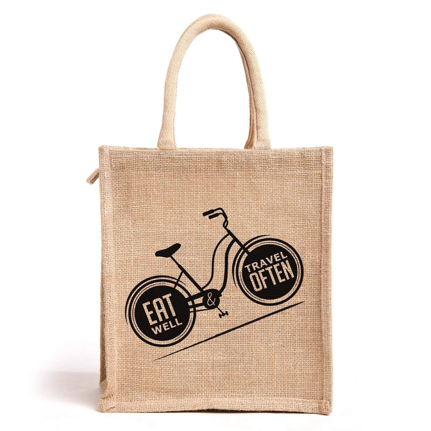 Custom Printed Eco-Friendly Promotional Shopping or Personal use Plain Fancy Jute Bag For Fashion