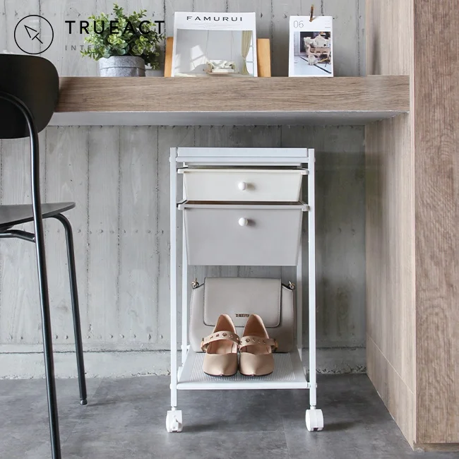 Rolling plastic drawers storage cart | Taiwan | pp | tray on the top | organizer trolley | utility | wheels