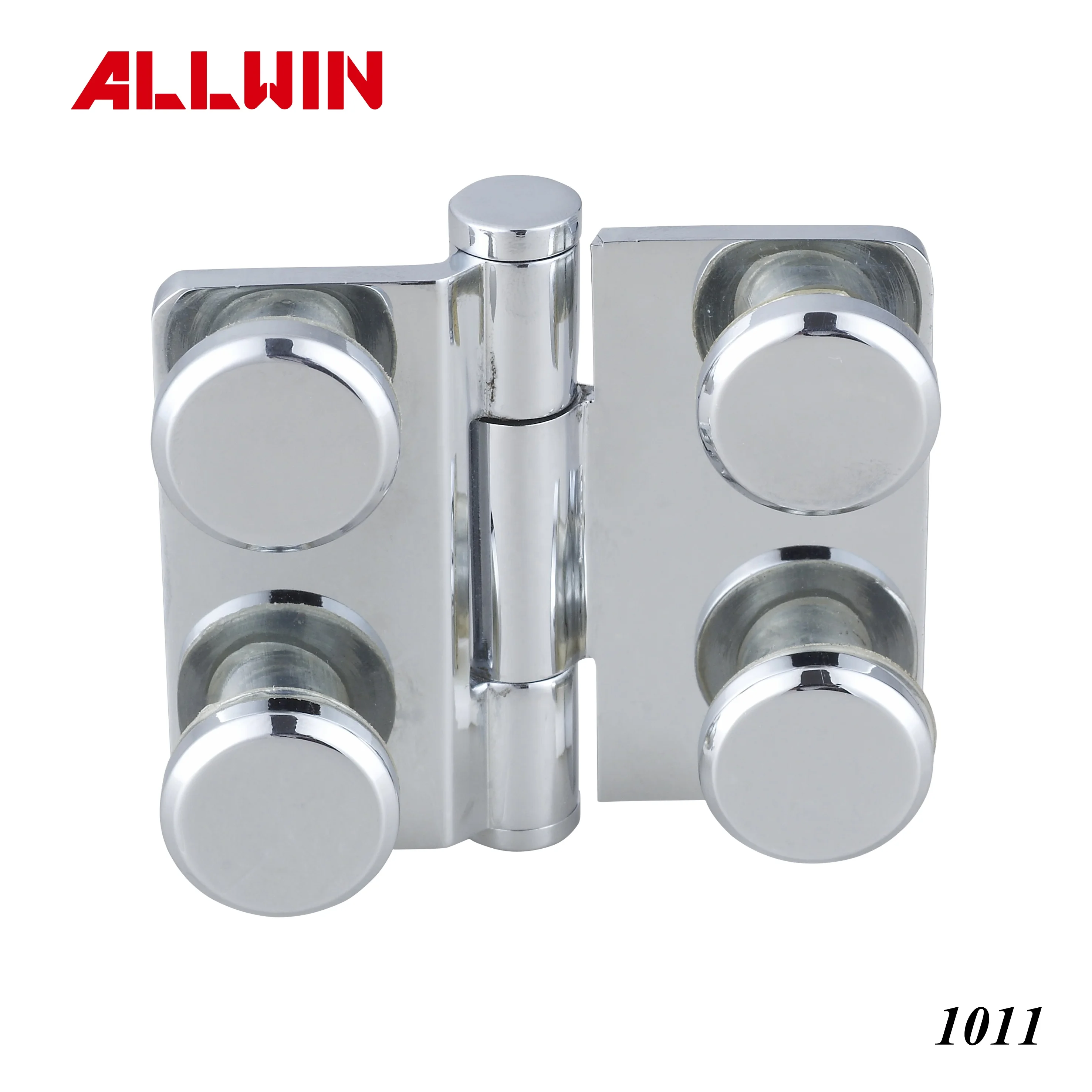 Modern 180 Degree Glass Door Hinges round Shape Brass Material
