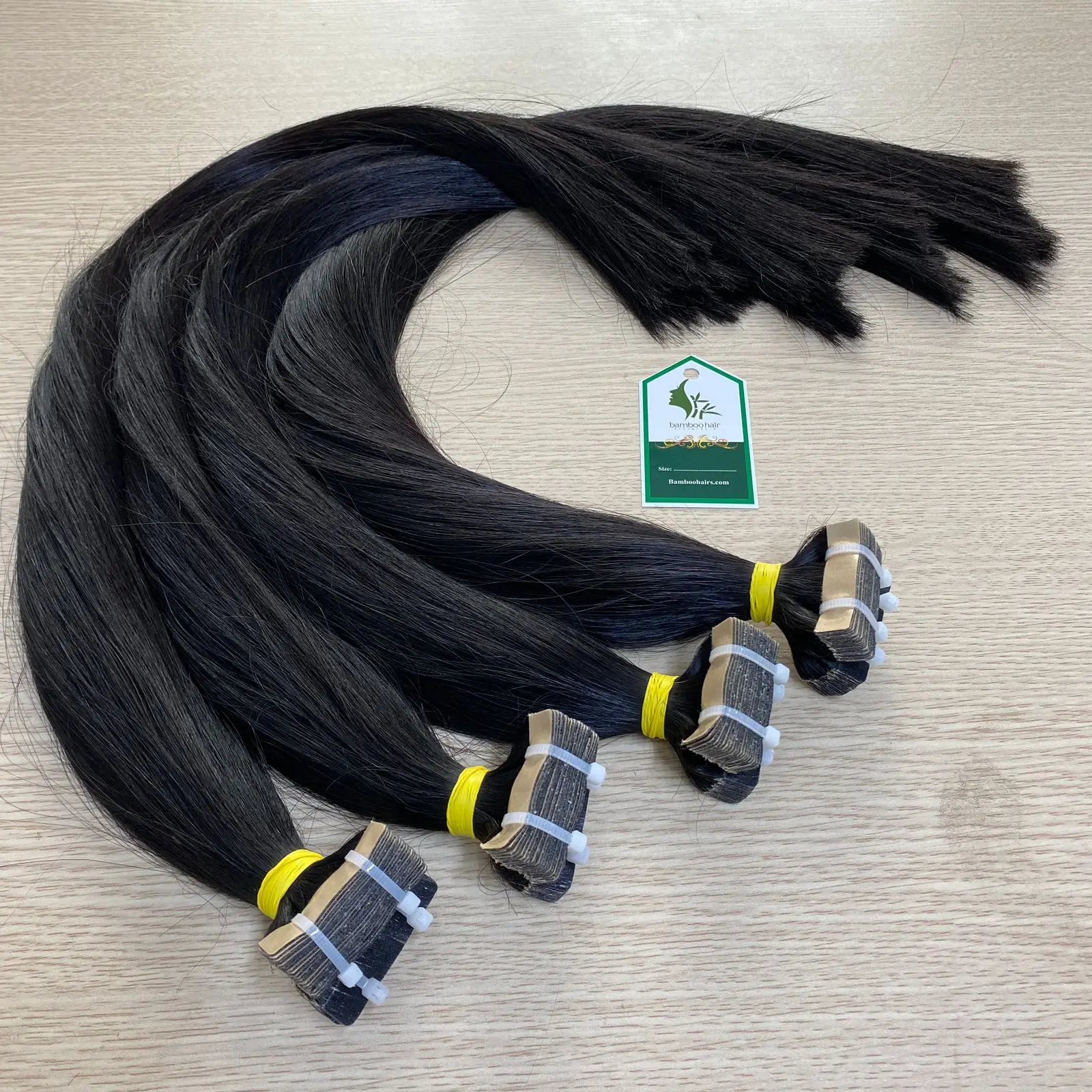 TAPE Human Hair Extention in Bamboohair in VietNam with high quality and full colors
