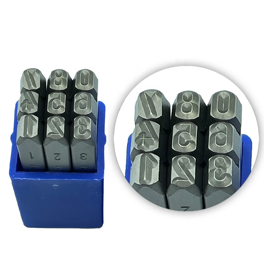 Factory direct sale diy handmade stamp logo tools 6(S)mm german number punch