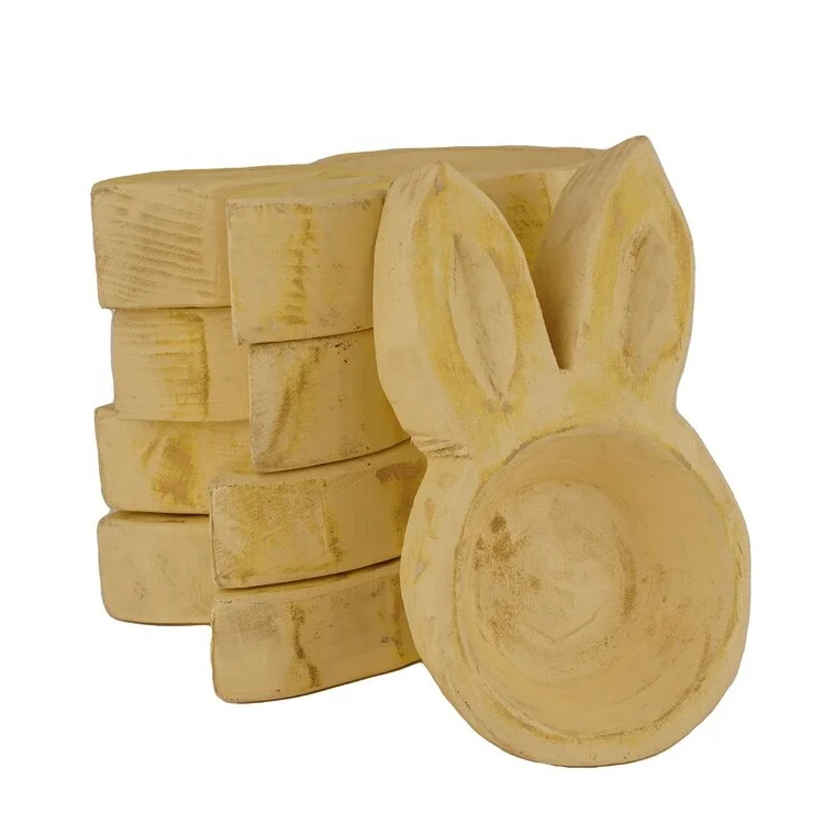 Easter Exquisite design best handmade fragrance rabbit shaped dough bowl candle from Viet Nam