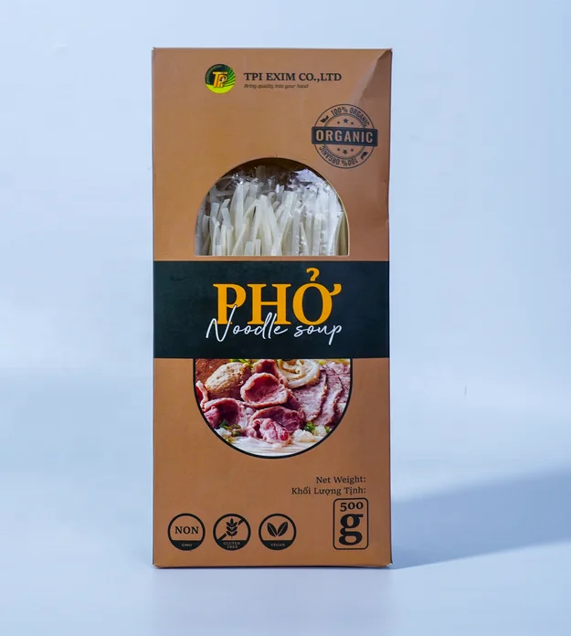 New Design Wholesale Food Grade Noodle Vietnamese Rice Vermicelli Good Taste Boil To Eat Natural Ingredients Custom Packaging