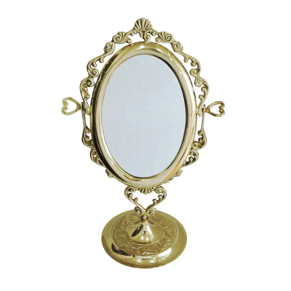 Handmade Mirror in Brass Frame Decor New Design Personal Beauty Care Mirror