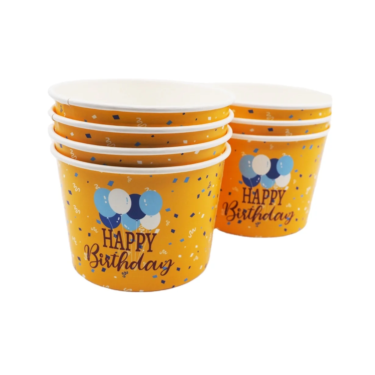 Пищевой качественный разноцветный биоразлагаемый бумажный контейнер с индивидуальным логотипом из Сингапура