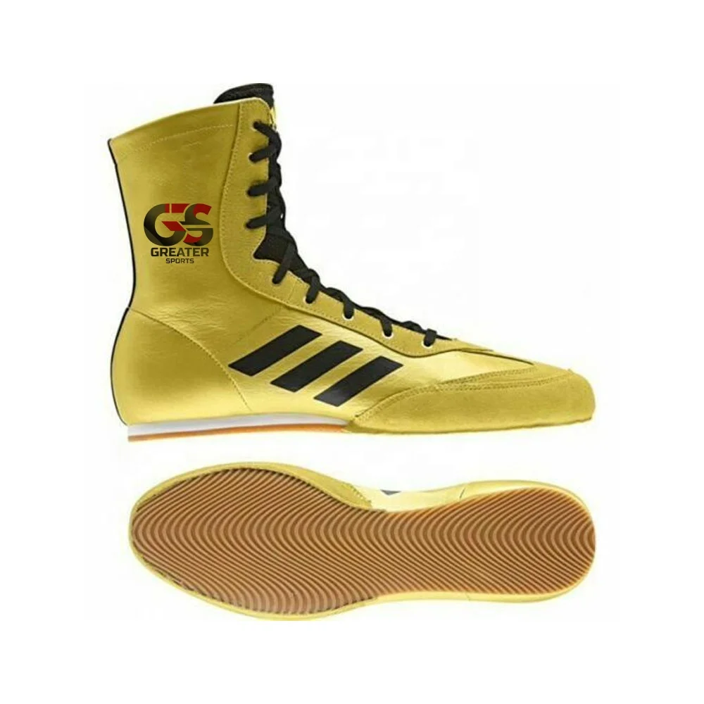 Latest Design Hot Sale Professional High Top Genuine Suede Leather Toe Rubber Soul Non Slip Combat Sports Training Boxing Shoes