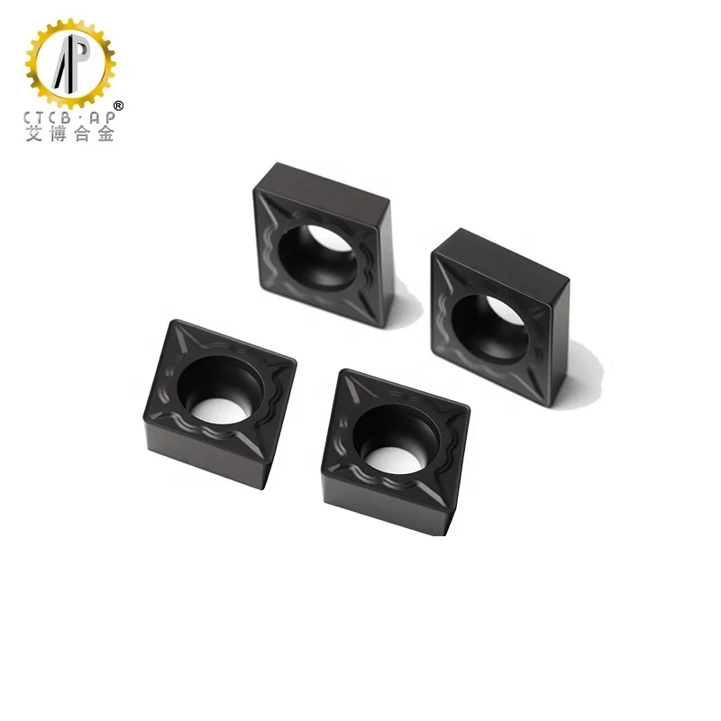 For M Type Materials Processing CCMT09T304-TM Tungsten CNC Carbide Inserts With CVD Coated Internal Turning Tools