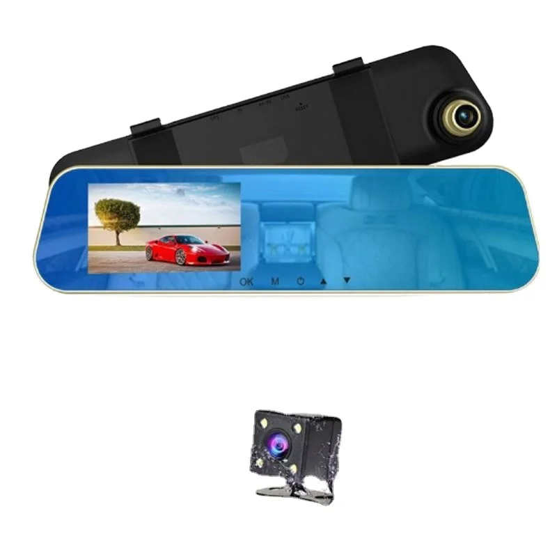 Camera Dash Cam With Reverse System Hd Recorder For View Mini Remote Top App Parking Display In Big Screen Rc Evp Car Black Box