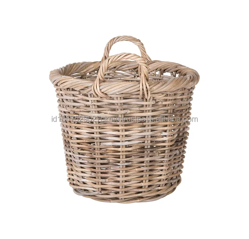 Handcrafted Design Rattan Planter Basket Indoor and Balcony Decoration Storage Basket For Flower Pots Mini Plant Containers