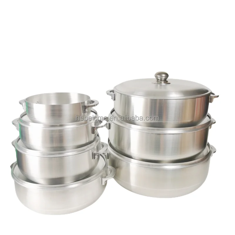 Factory Outlet Kitchen 7 Piece Soup Pot Aluminum Cookware Soup Pot Cookware Set Aluminum Cookware Set