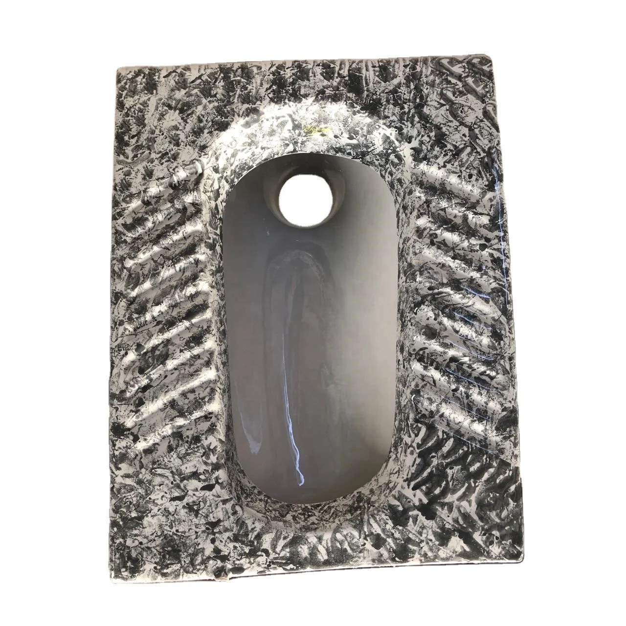 OEM новый дизайн туалет в азиатском стиле для ванной комнаты Прочная Керамическая сантехника фарфоровая сковорода с принтом