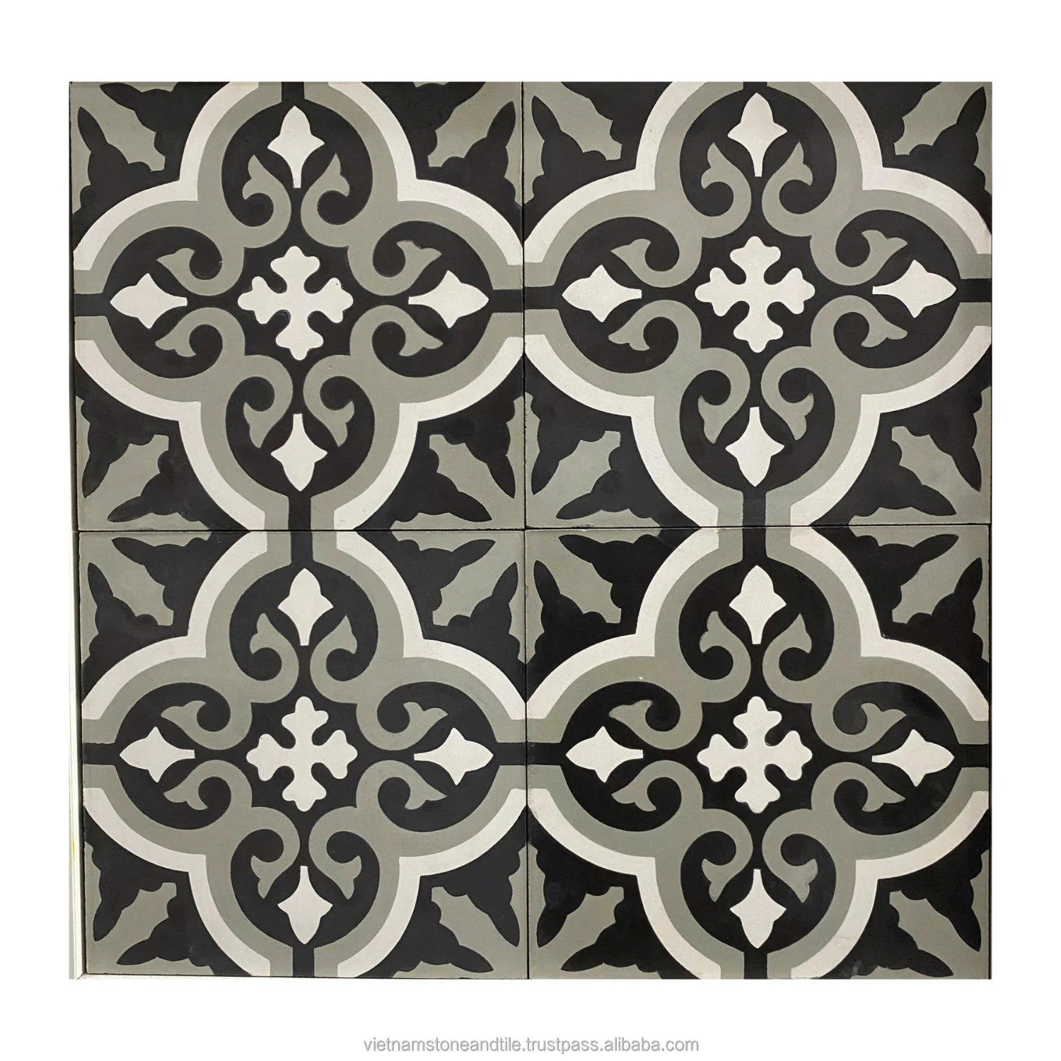 Vietnam Moroccan Cement Template Designs Custom Pattern Architectural Tiles for Floor and Cladding Wall Tiles for Kitchen