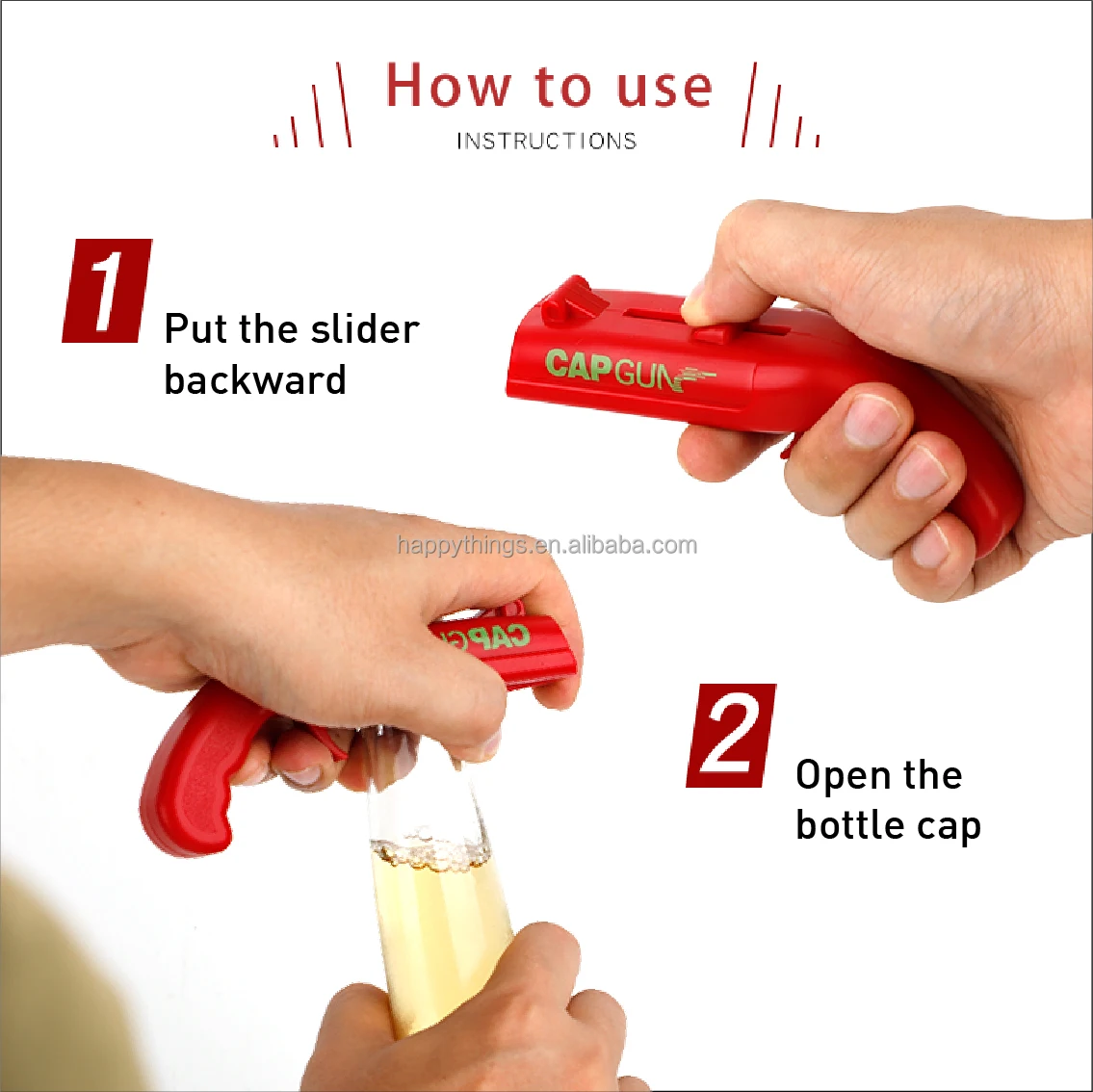 Novelty Cap Gun Bottle Opener Funny Football Drinking Game Beer Table Soccer Board Game Set