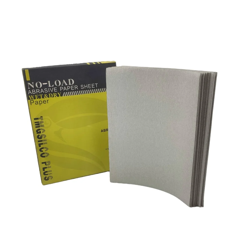 Тонкая зернистость konaflex-professional, 9x11 дюймов, карбид кремния без нагрузки с наждачной бумагой Стеарата, абразивная бумага